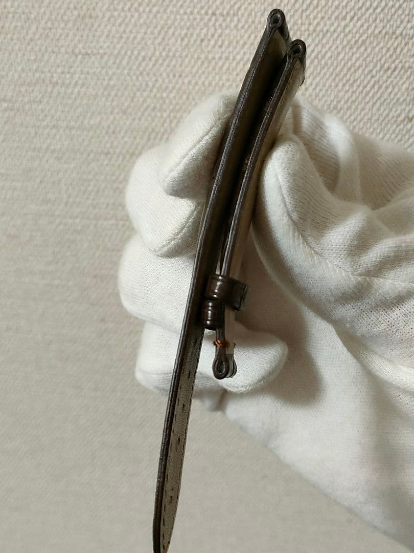 試着のみ 未使用 ミモザ マット クロコダイル 時計 18mm-16mm こげ茶