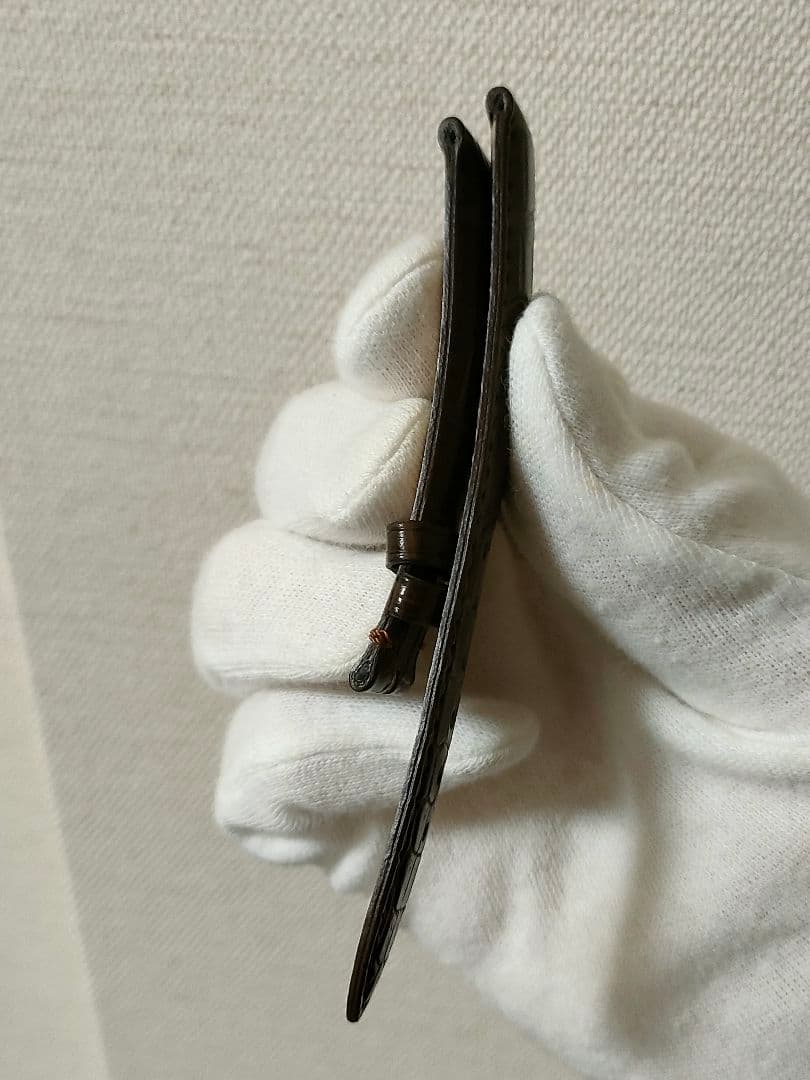 試着のみ 未使用 ミモザ マット クロコダイル 時計 18mm-16mm こげ茶