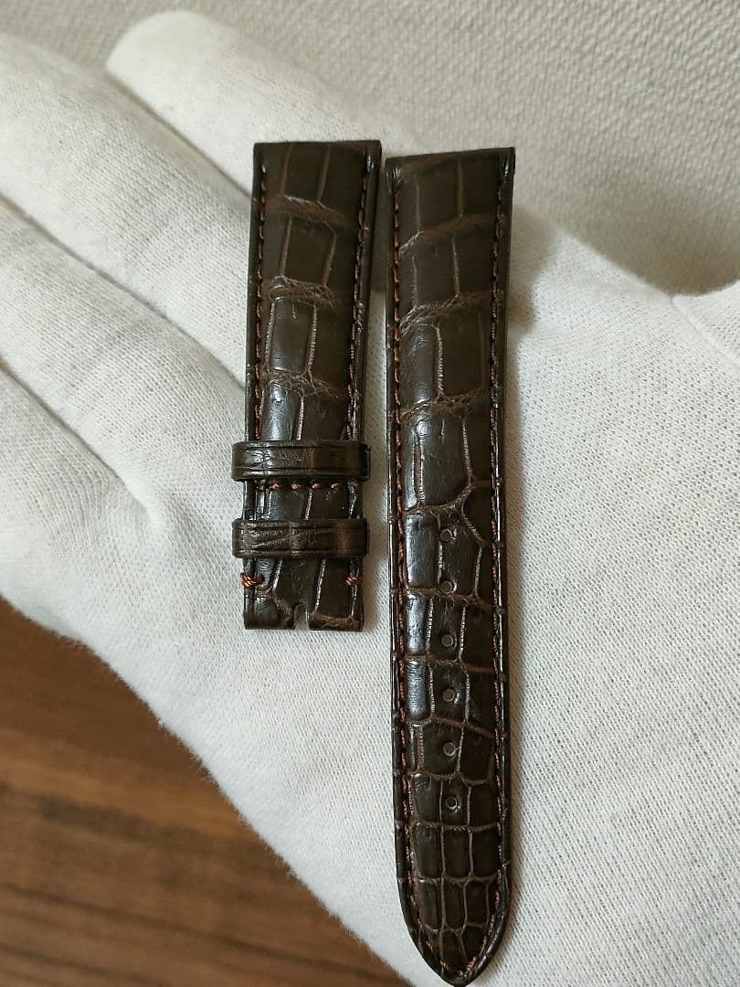 試着のみ 未使用 ミモザ マット クロコダイル 時計 18mm-16mm こげ茶