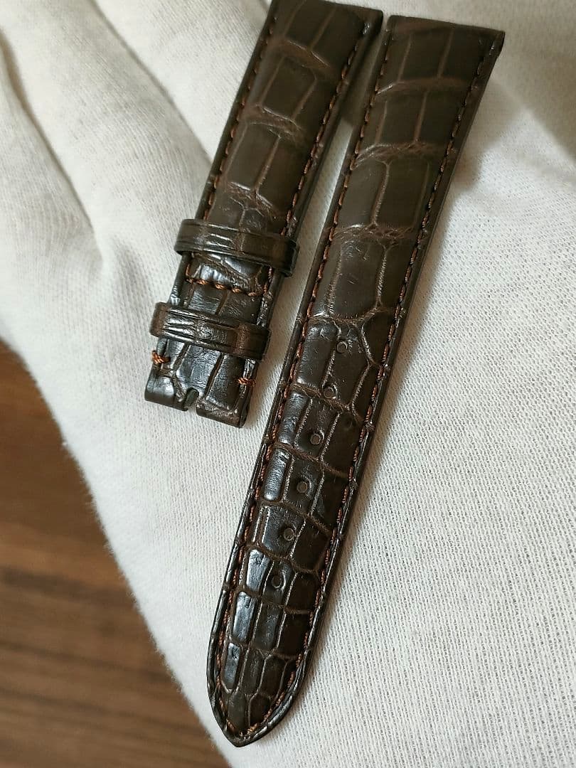 試着のみ 未使用 ミモザ マット クロコダイル 時計 18mm-16mm こげ茶