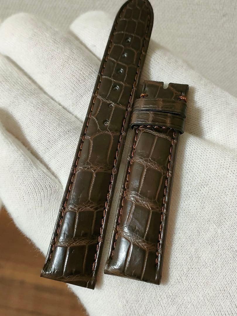 試着のみ 未使用 ミモザ マット クロコダイル 時計 18mm-16mm こげ茶