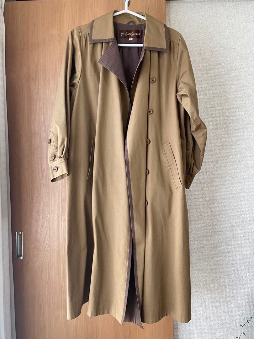 【イヴ・サンローラン】トレンチコート ベルト付き