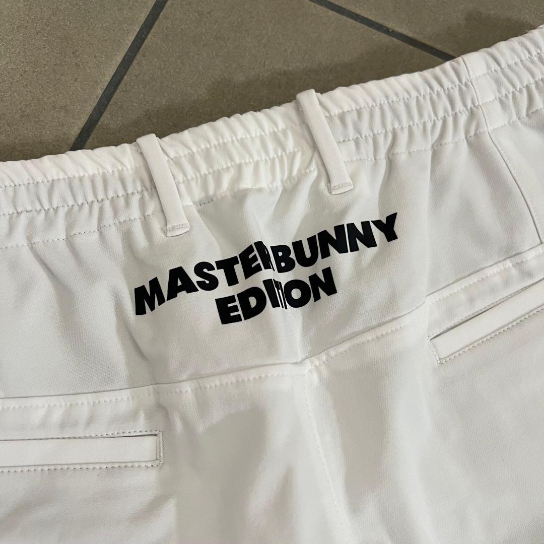 マスターバニー　パーリーゲイツ　ハーフパンツ　ロゴ　白　メンズ　L 5 ズボン