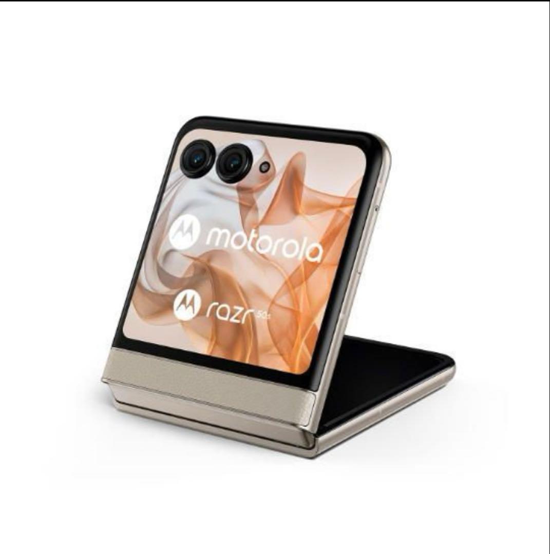 motorola razr 50s SIMフリー　サンドクリーム