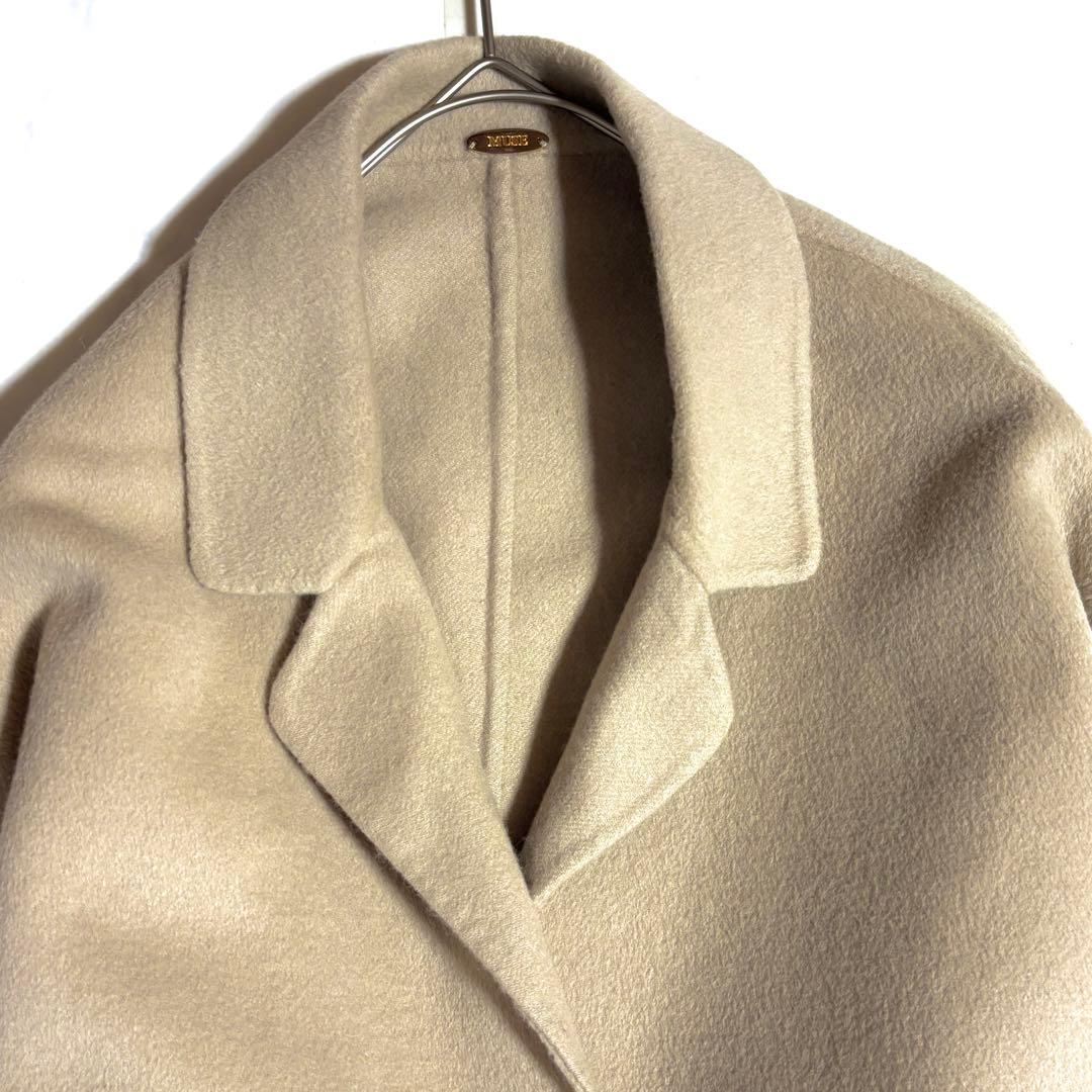 美品✨ミューズドゥーズィエムクラス　ウールアンゴラリバーコート　ベージュ