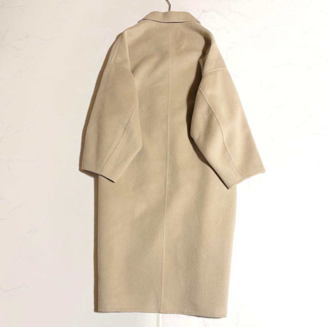 美品✨ミューズドゥーズィエムクラス　ウールアンゴラリバーコート　ベージュ