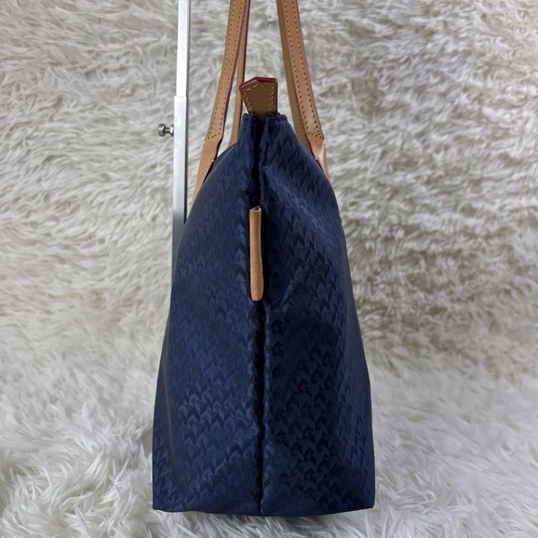 ま*う様 美品✨ロベルタピエリ トートバッグ タタミ ヌメ革 ネイビー ビジネス