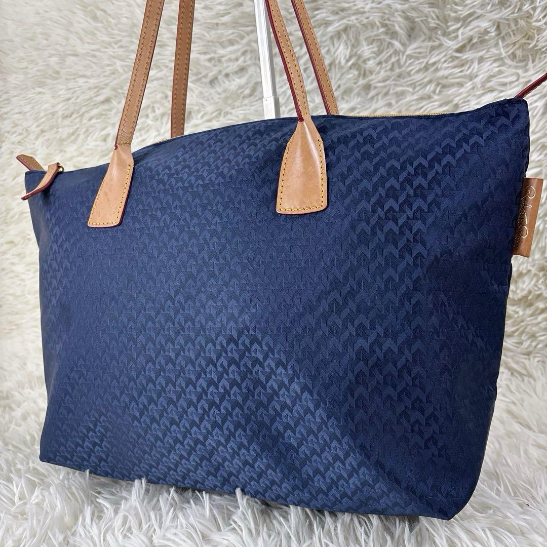 ま*う様 美品✨ロベルタピエリ トートバッグ タタミ ヌメ革 ネイビー ビジネス