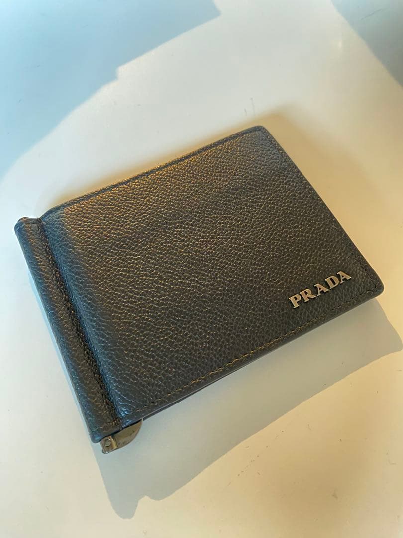 PRADA 折りたたみマネークリップ ブラック