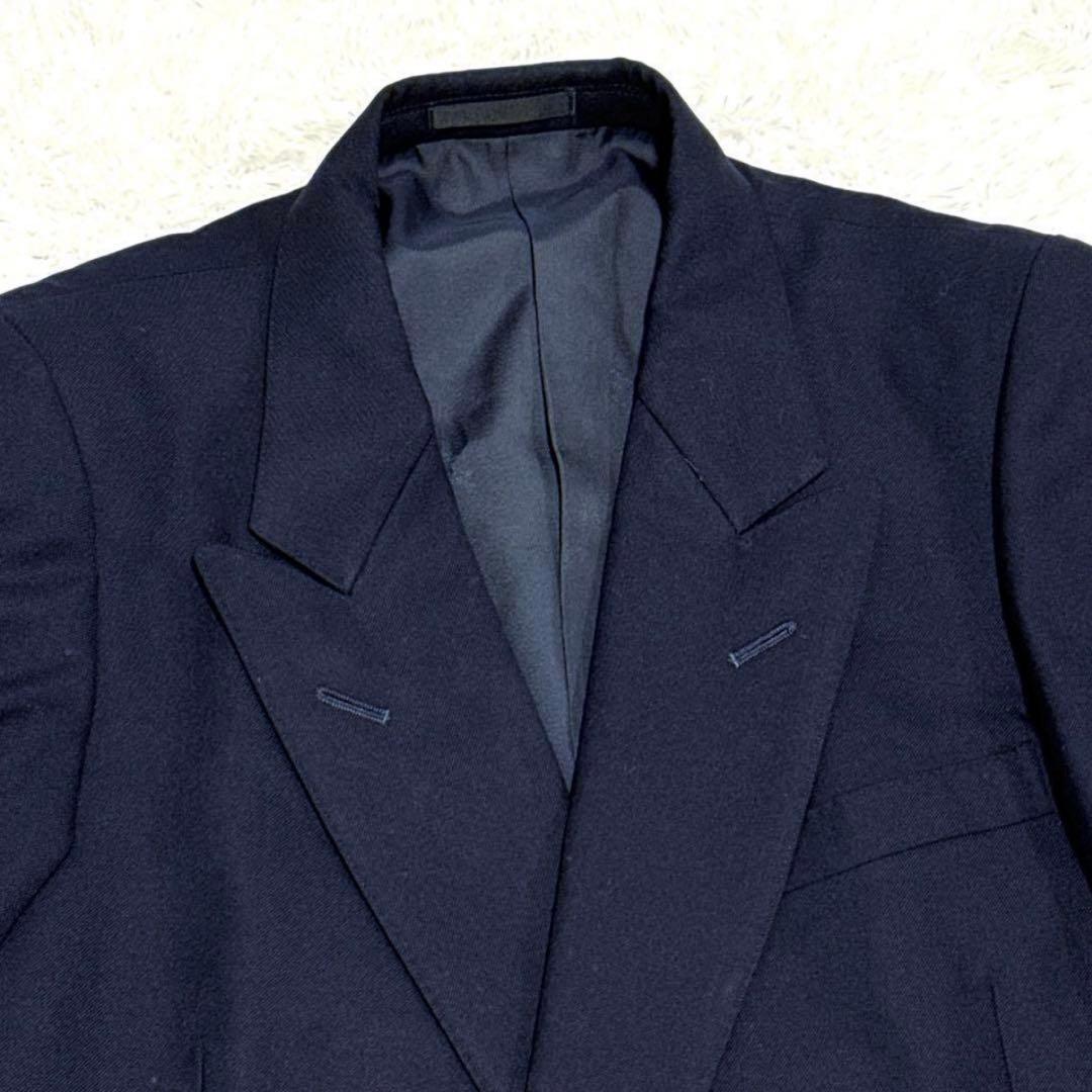 【なかじん！】バーバリーズ ジャケット L ダブルブレスト 紺ブレ