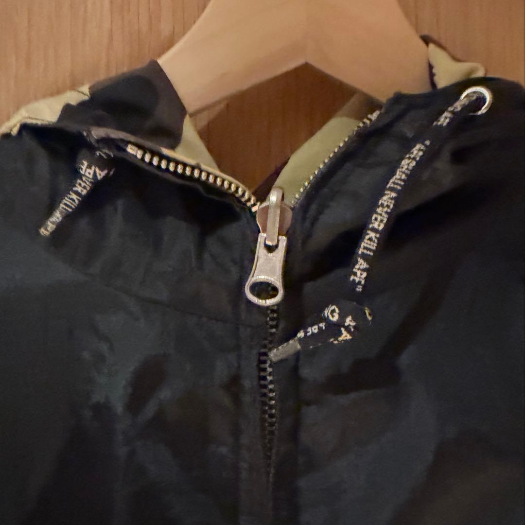 ぷりんA BATHING APE ミリタリージャケット リバーシブル　迷彩