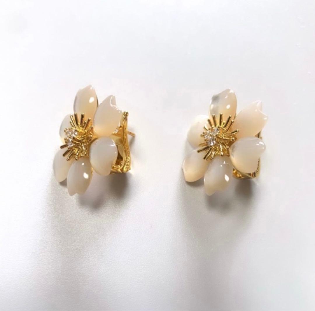 WG 白蝶貝 ピアス