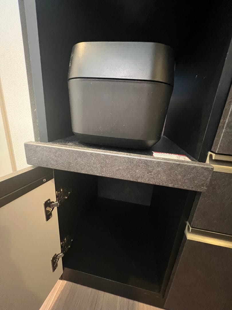 ニトリ　食器棚　ブラック