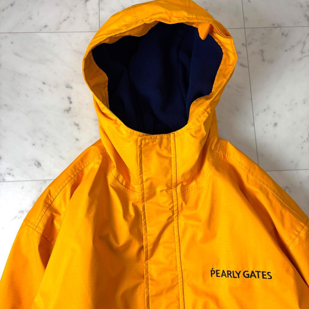 パーリーゲイツ L ゴアテックス ロングコート ライナー付き イエロー