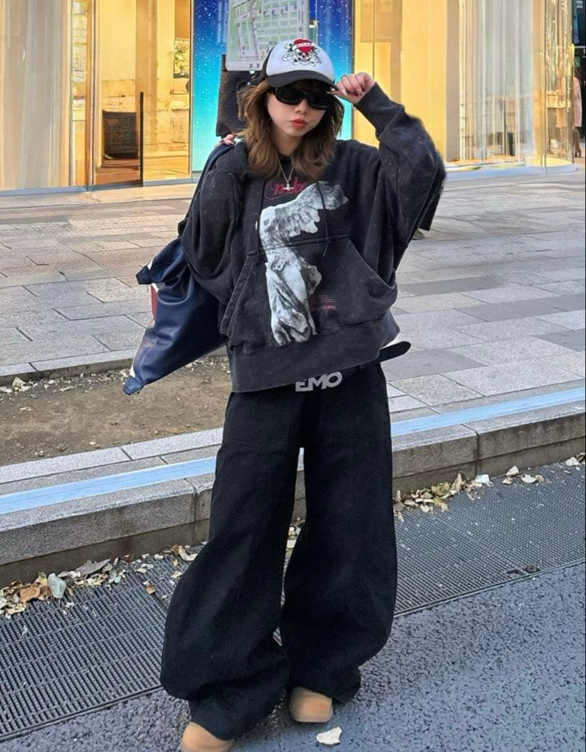 【中島健人着用】ナイキ オーバーサイズ プルオーバー フーディ パーカー