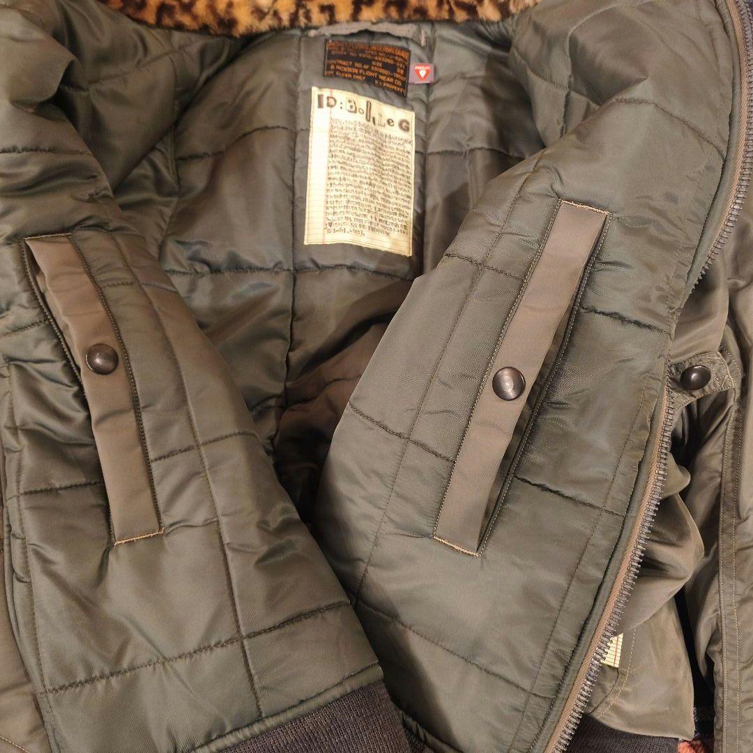 希少カラー 未使用品 バズリクソンズ SSZ B-15D 襟レオパード コラボ