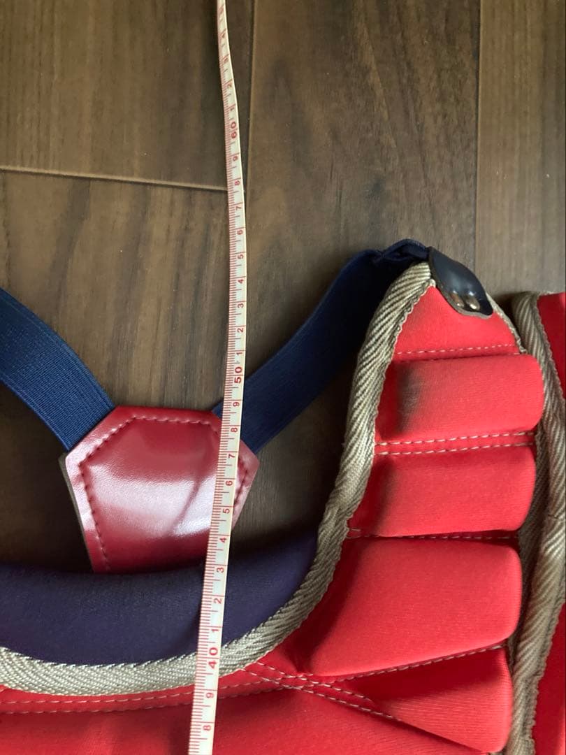 ゼット軟式用キャッチャー防具セット(面なし)赤青