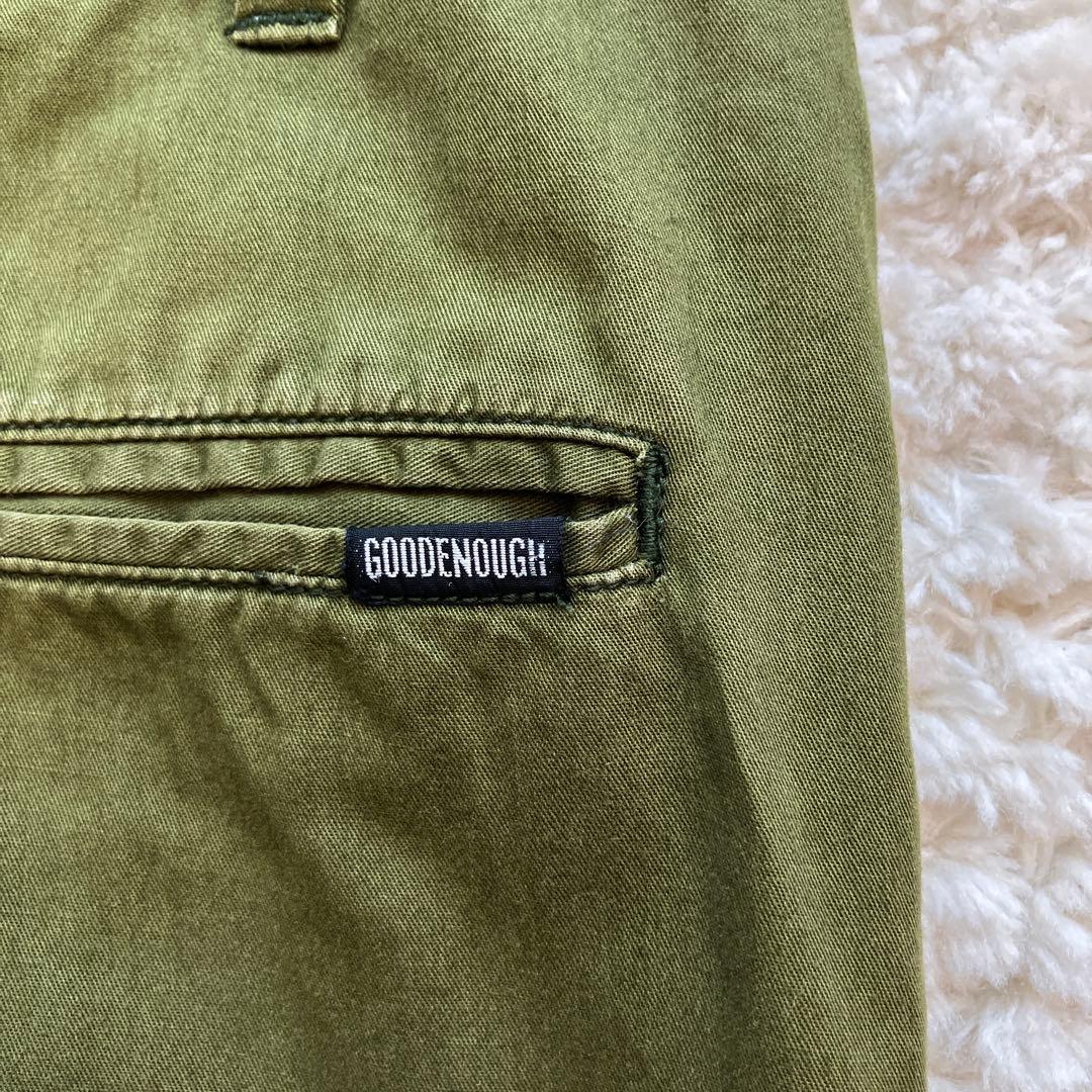 美品 90s初期 GOODENOUGH 立体裁断シンチバックパンツ M 裏原