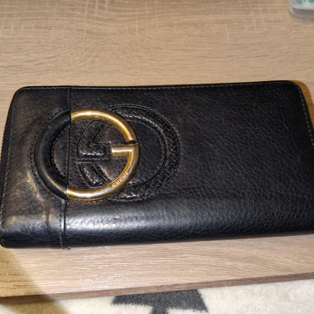 休日セール　GUCCI　長財布　ブラック　美品