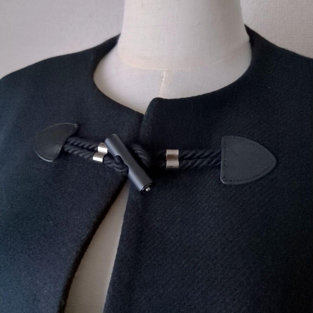 ZARA ケープコート マント ポンチョ MANTECO 黒