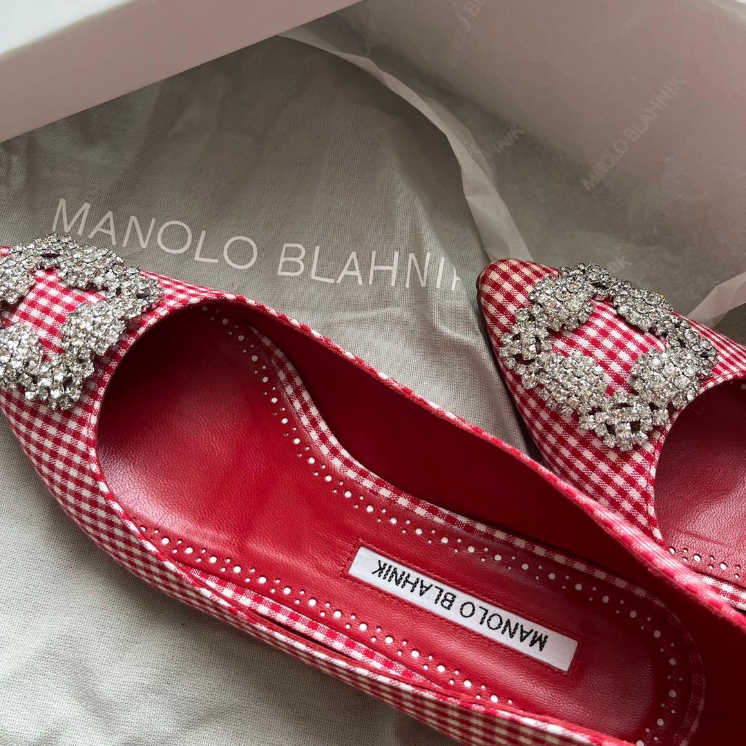 s*a様 マノロブラニク フラットパンプス 36 日本未入荷