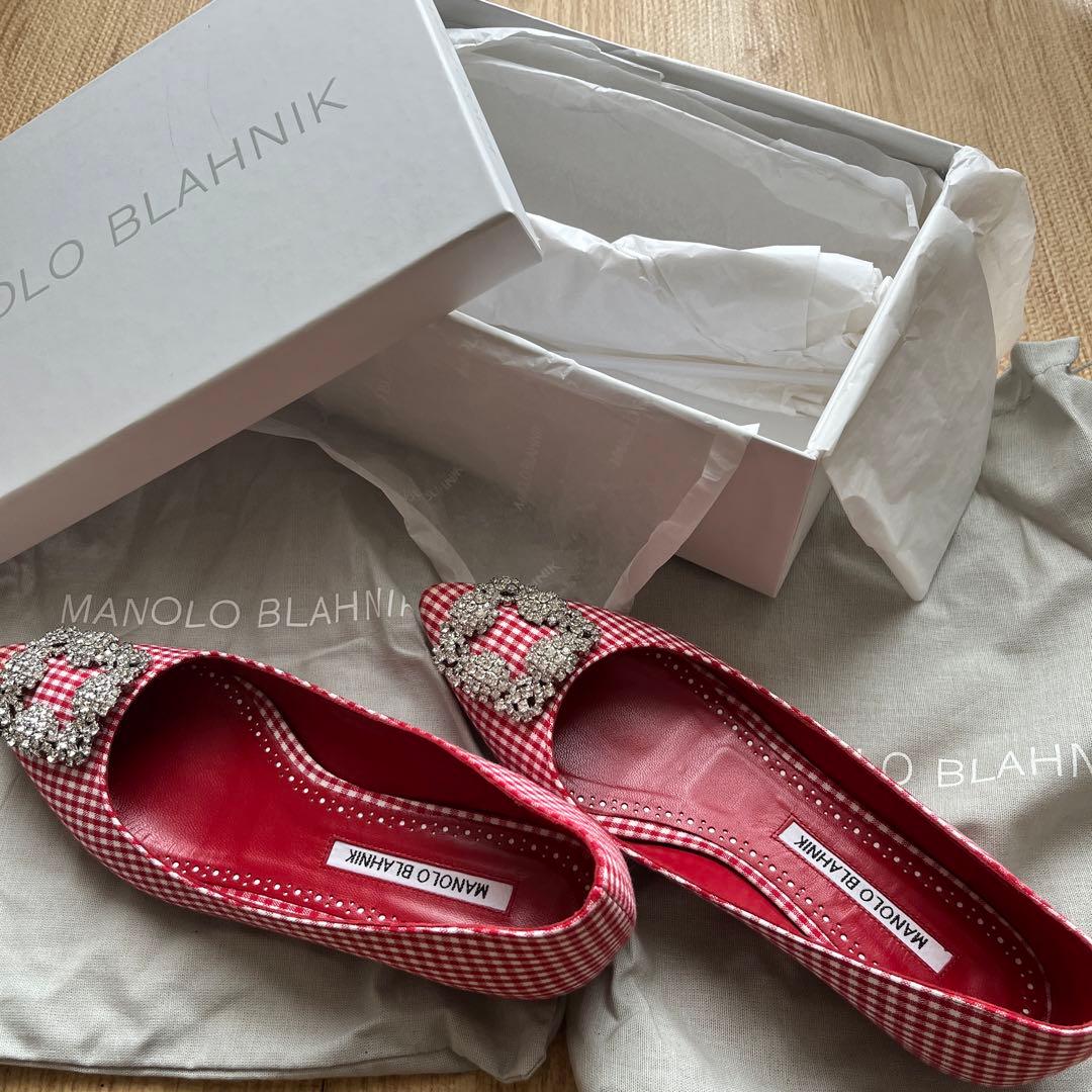 s*a様 マノロブラニク フラットパンプス 36 日本未入荷