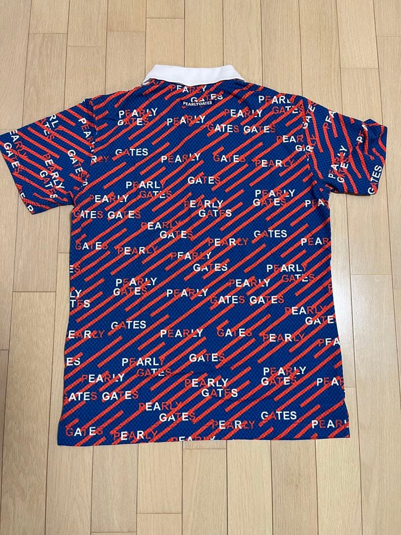 PEARLY GATES ポロシャツ 青赤　サイズ4