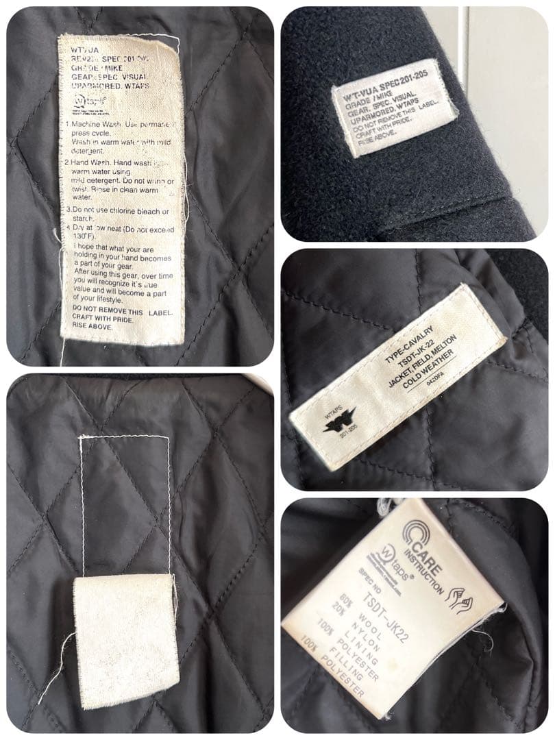 Wtaps ダブルタップス ミリタリーデザイン ウールジャケット