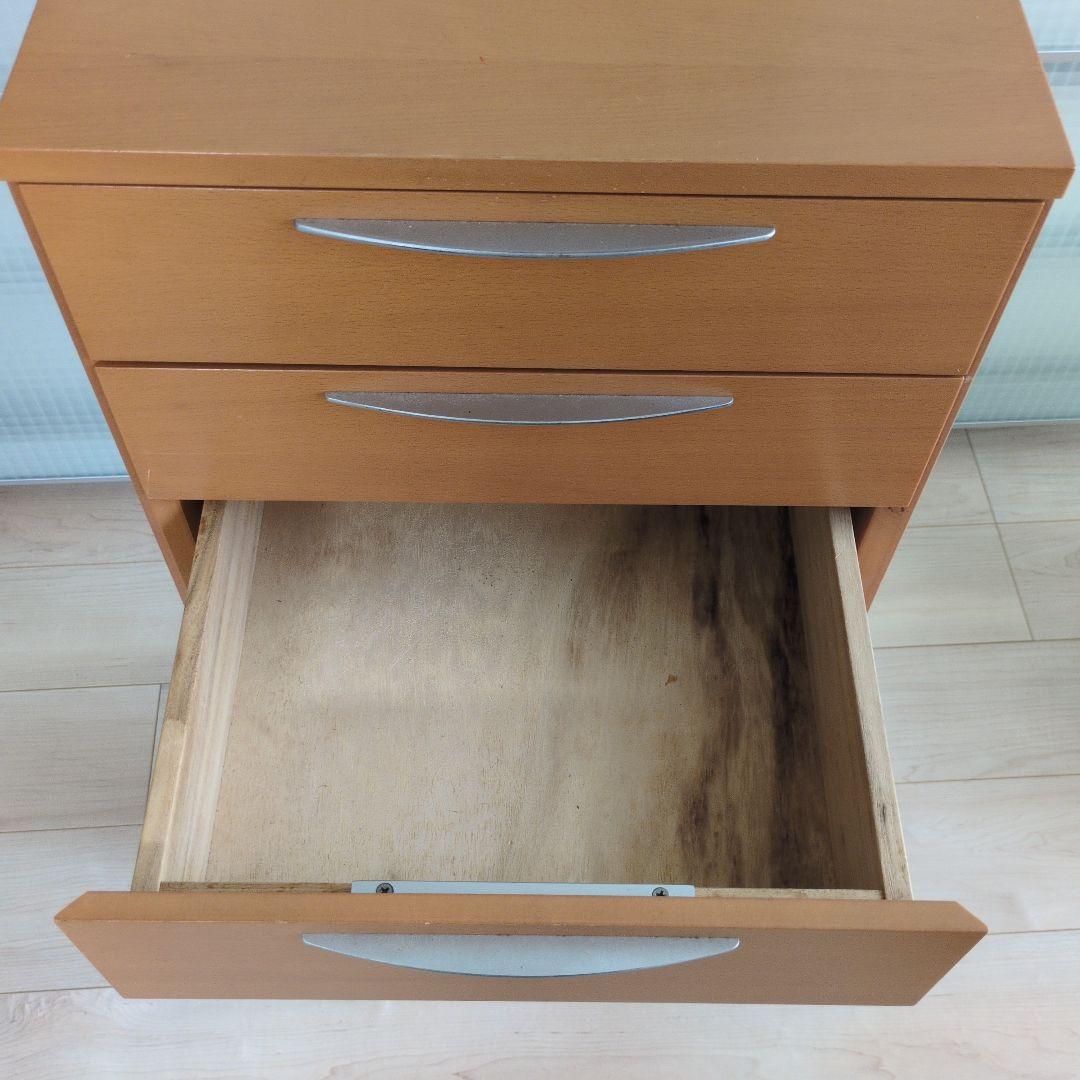 アスティ　木製チェスト 小 6段棚 収納 引き出し 茶色 タンス