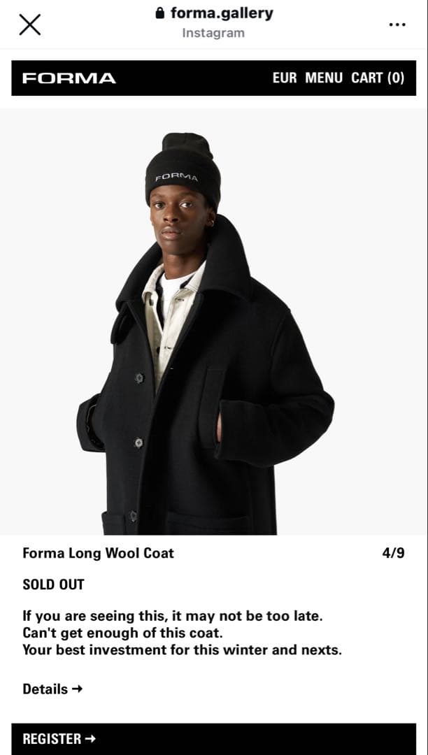 FORMA Long Wool Coat ロングウールコート