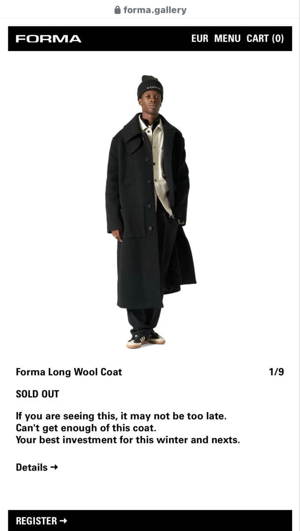 FORMA Long Wool Coat ロングウールコート