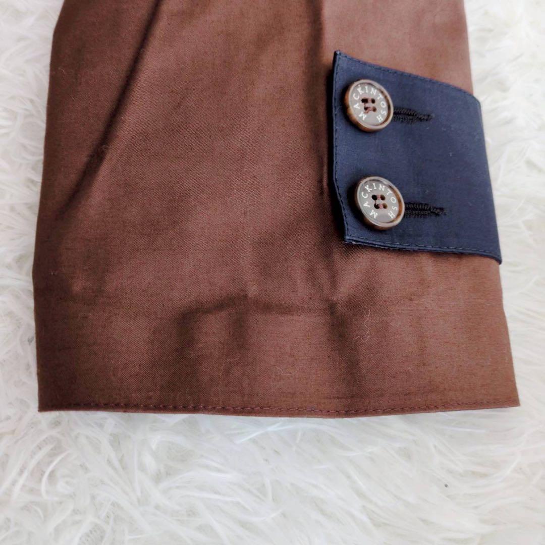 ◾︎現行◾︎ マッキントッシュ DAVIOT ゴム引き ステンカラーコート ネイビー