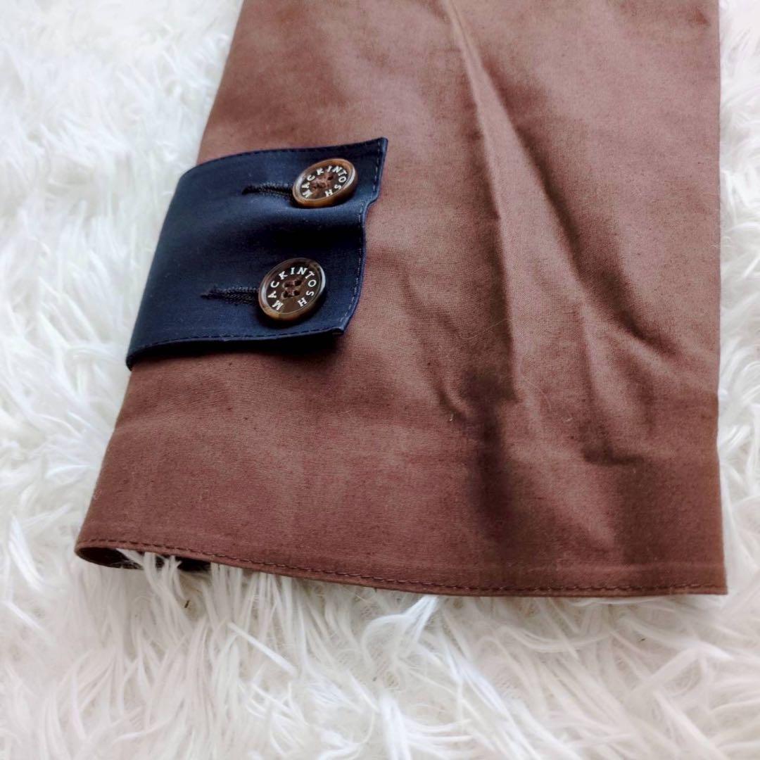 ◾︎現行◾︎ マッキントッシュ DAVIOT ゴム引き ステンカラーコート ネイビー