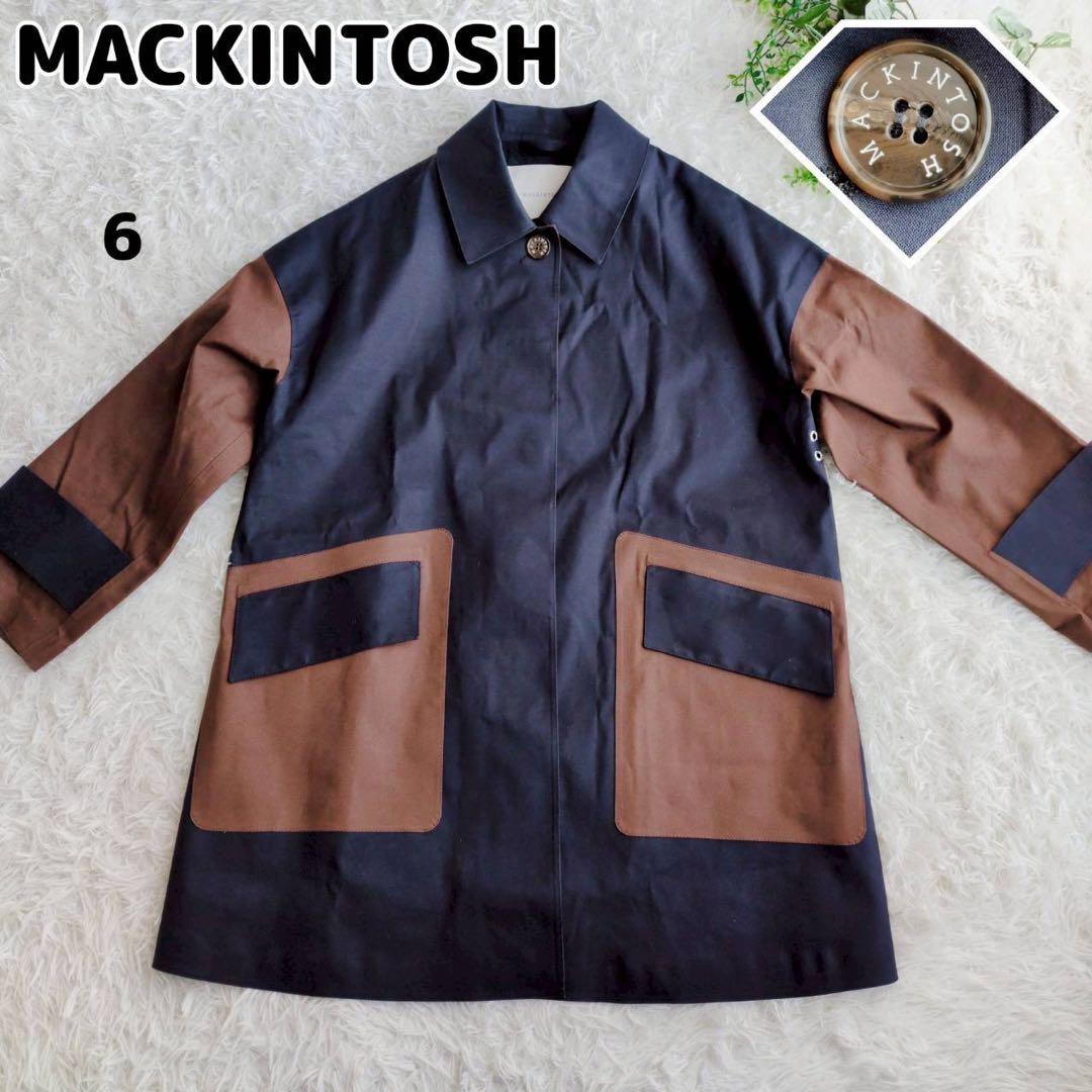 ◾︎現行◾︎ マッキントッシュ DAVIOT ゴム引き ステンカラーコート ネイビー