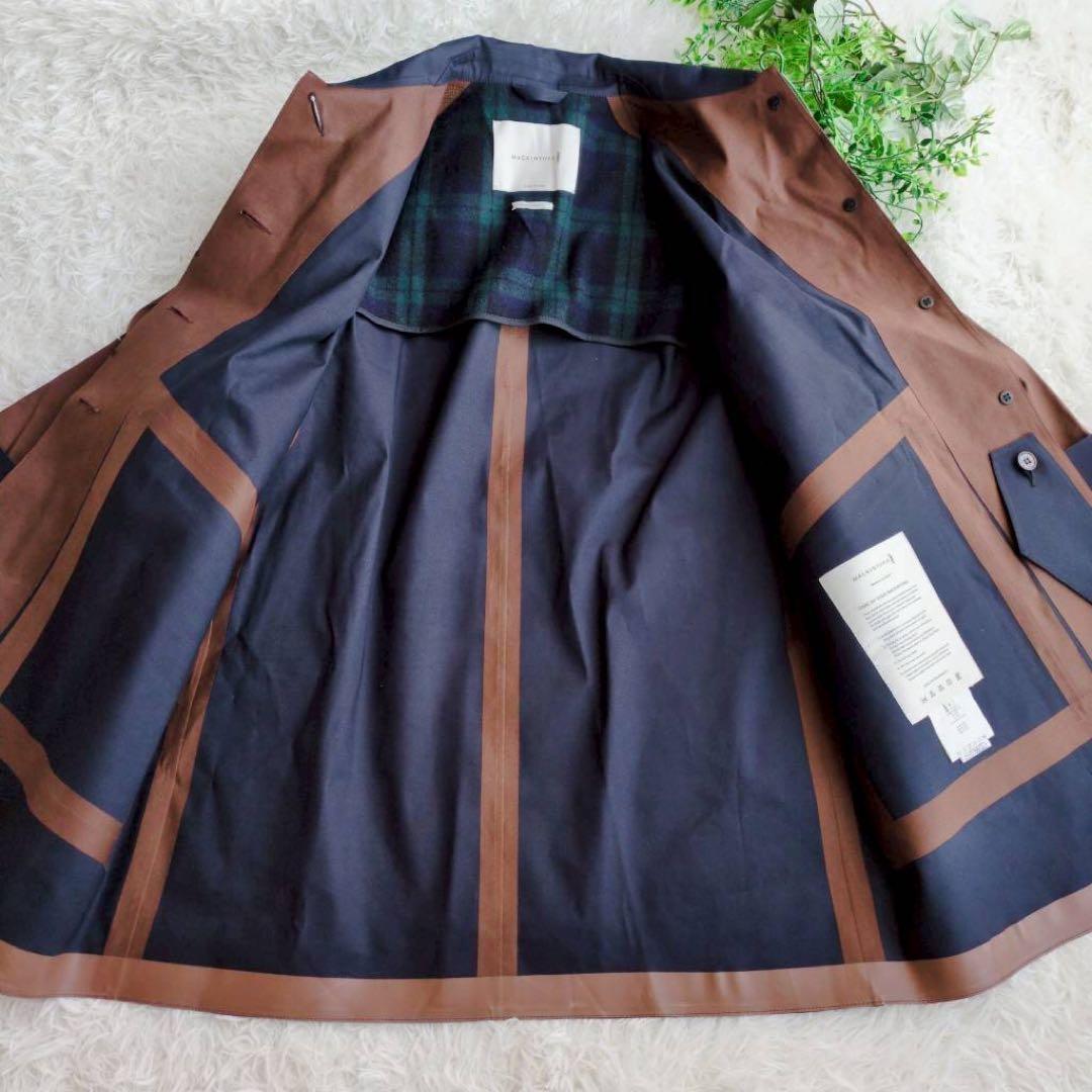 ◾︎現行◾︎ マッキントッシュ DAVIOT ゴム引き ステンカラーコート ネイビー