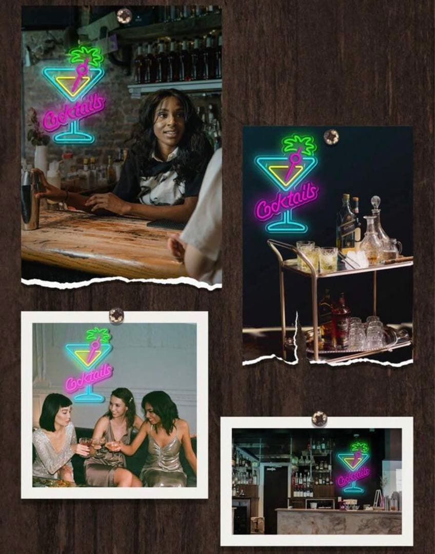 ネオンサイン ネオンライト ネオン看板 LED カクテル cocktail