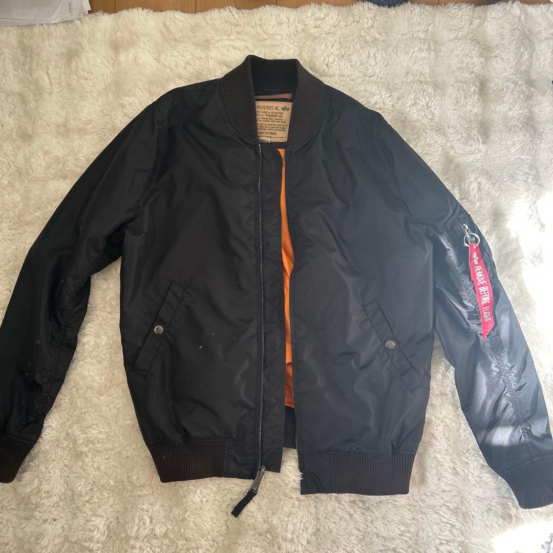 ⭐︎美品⭐︎ALPHA INDUSTRIES ブラック MA-1ジャケット M