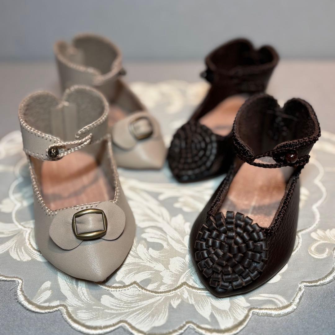 ドールシューズ　アンティークドール　ビスクドール お人形の靴