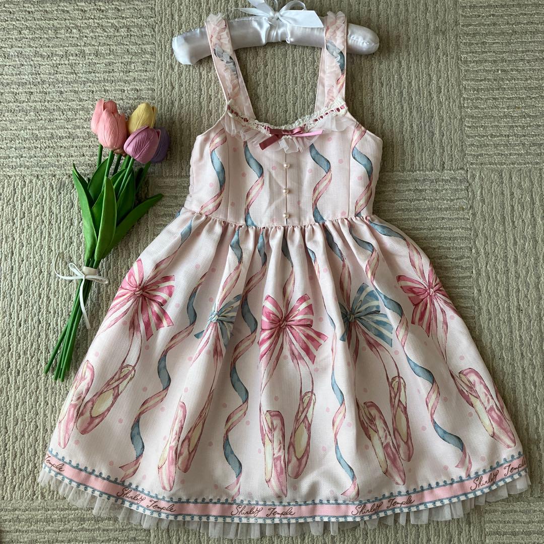 専用★シャーリーテンプル　バレエモチーフ ワンピース カーディガンセット　120
