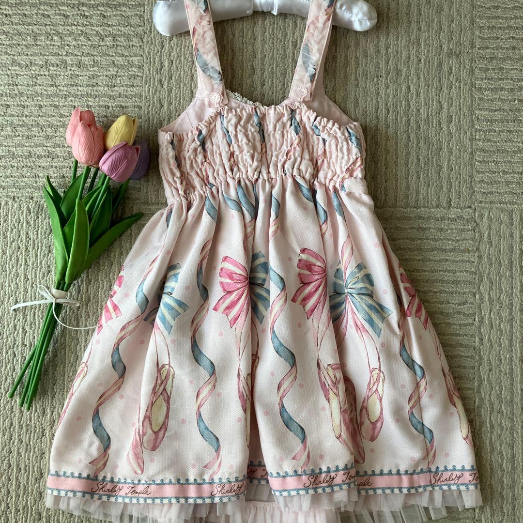 専用★シャーリーテンプル　バレエモチーフ ワンピース カーディガンセット　120