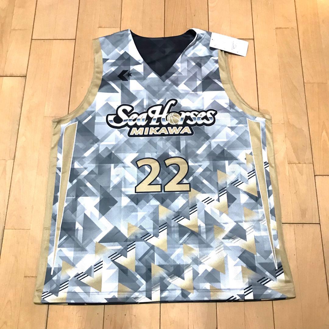 新品 タグ付き Bリーグ シーホース三河 オーセンティック リバーシブルシャツ