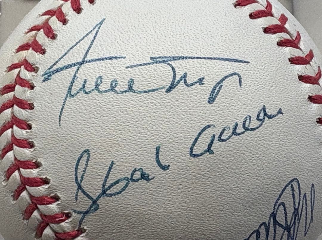 MLB「アーロン、メイズ、ジャクソン、シュミット」サインボール