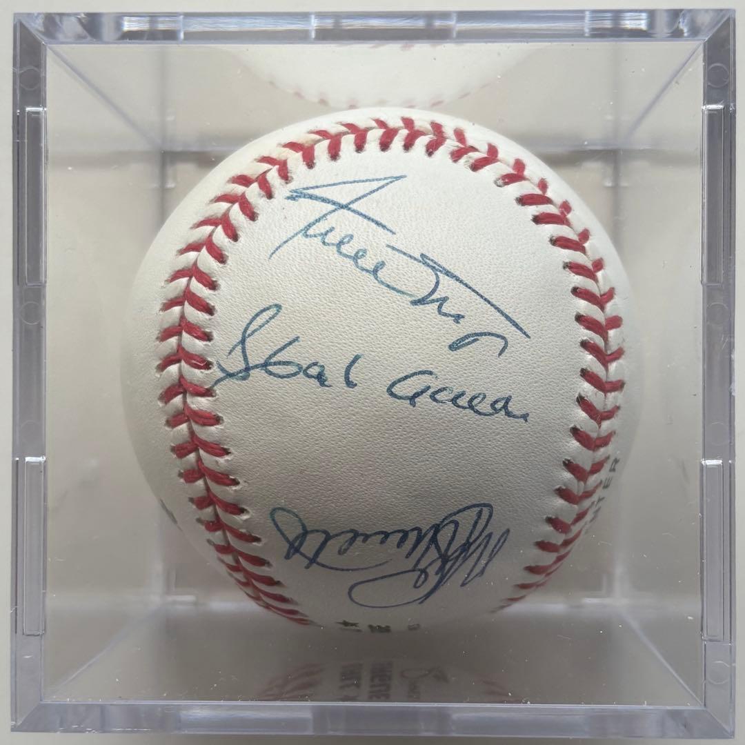 MLB「アーロン、メイズ、ジャクソン、シュミット」サインボール