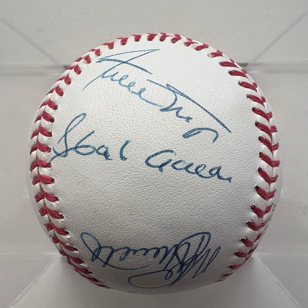 MLB「アーロン、メイズ、ジャクソン、シュミット」サインボール