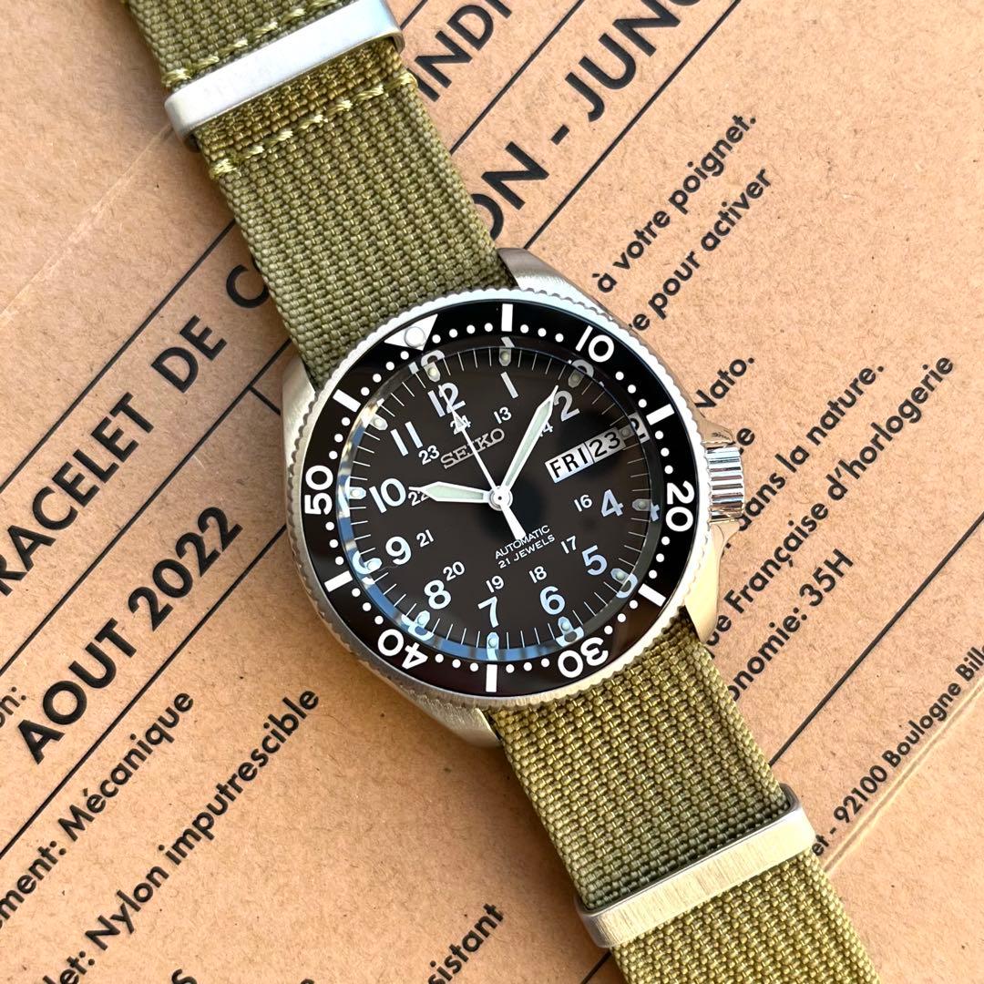 7s26-3060 SNX427 カスタム ミリタリーウォッチ ダイバーズ