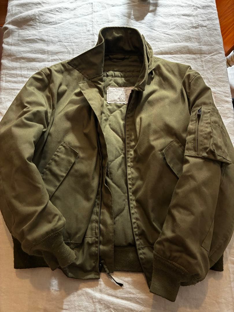 米軍CVCミリタリージャケット MA-1 ISRATEX 難燃性アラミド繊維