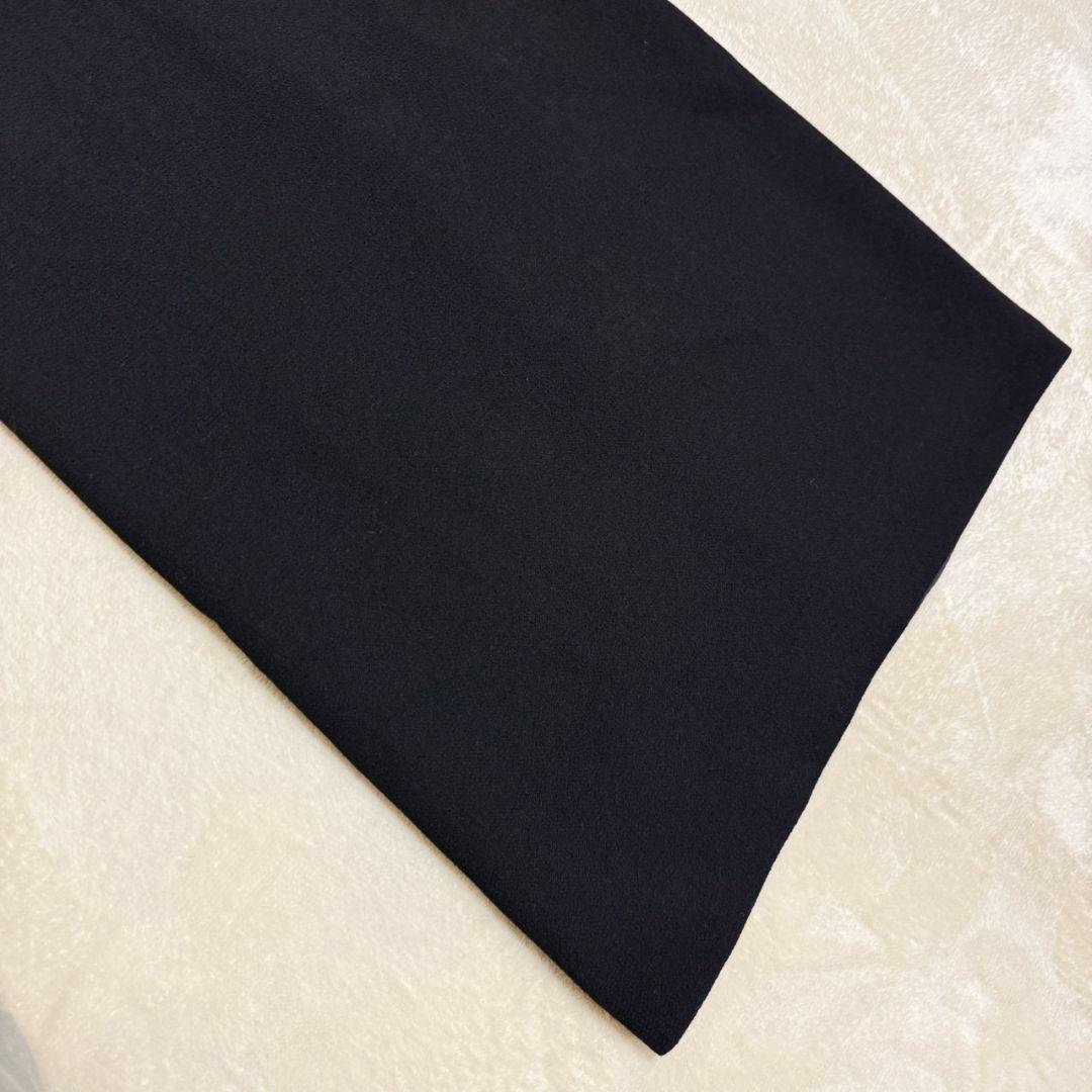 新品未使用 タグ付き マックスマーラ ウール ラメ ロング ワンピース 黒