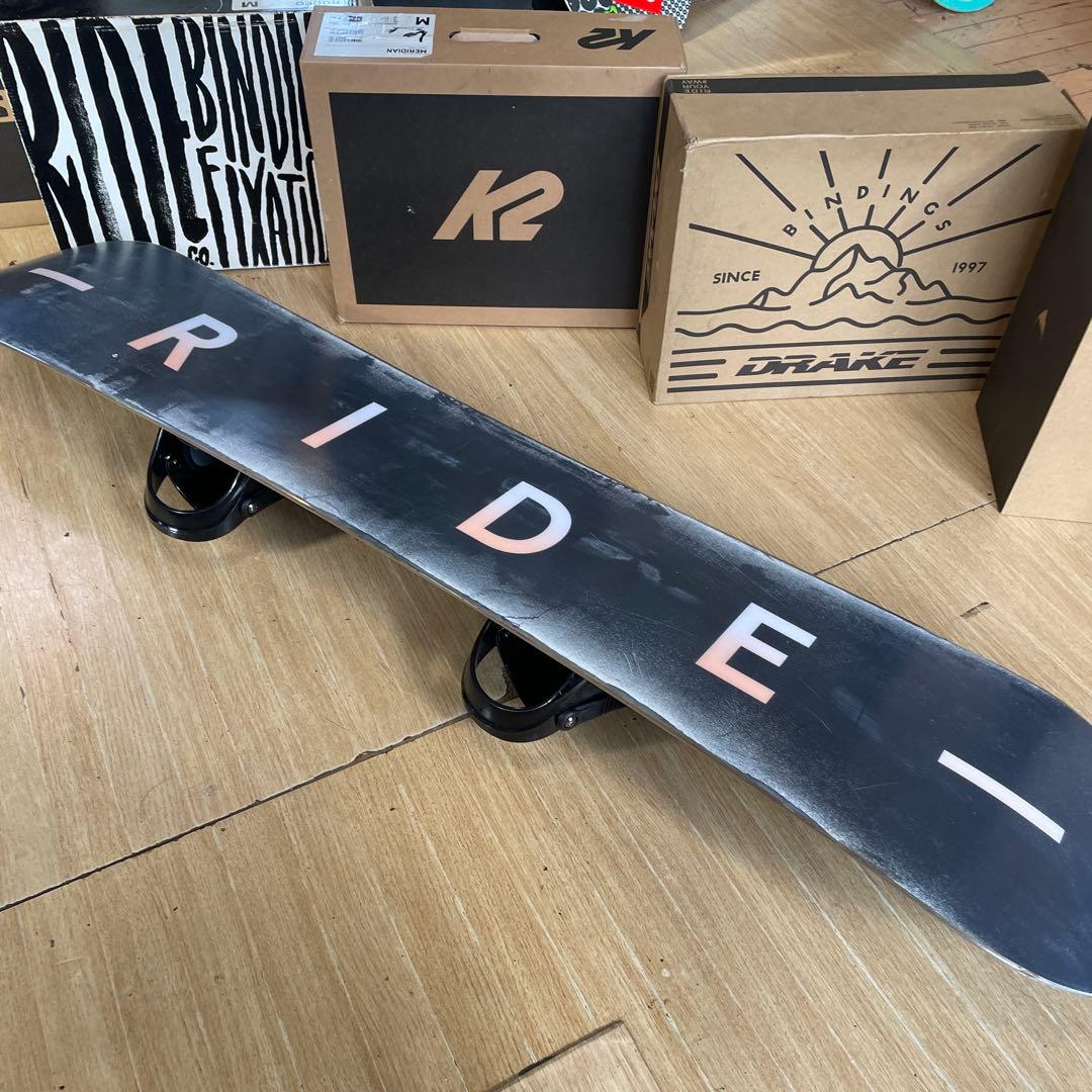 RIDE×IGNIO　ライド　バイン付スノーボードセット　139㎝キッズお勧め◎