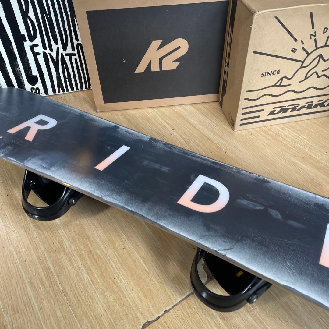 RIDE×IGNIO　ライド　バイン付スノーボードセット　139㎝キッズお勧め◎