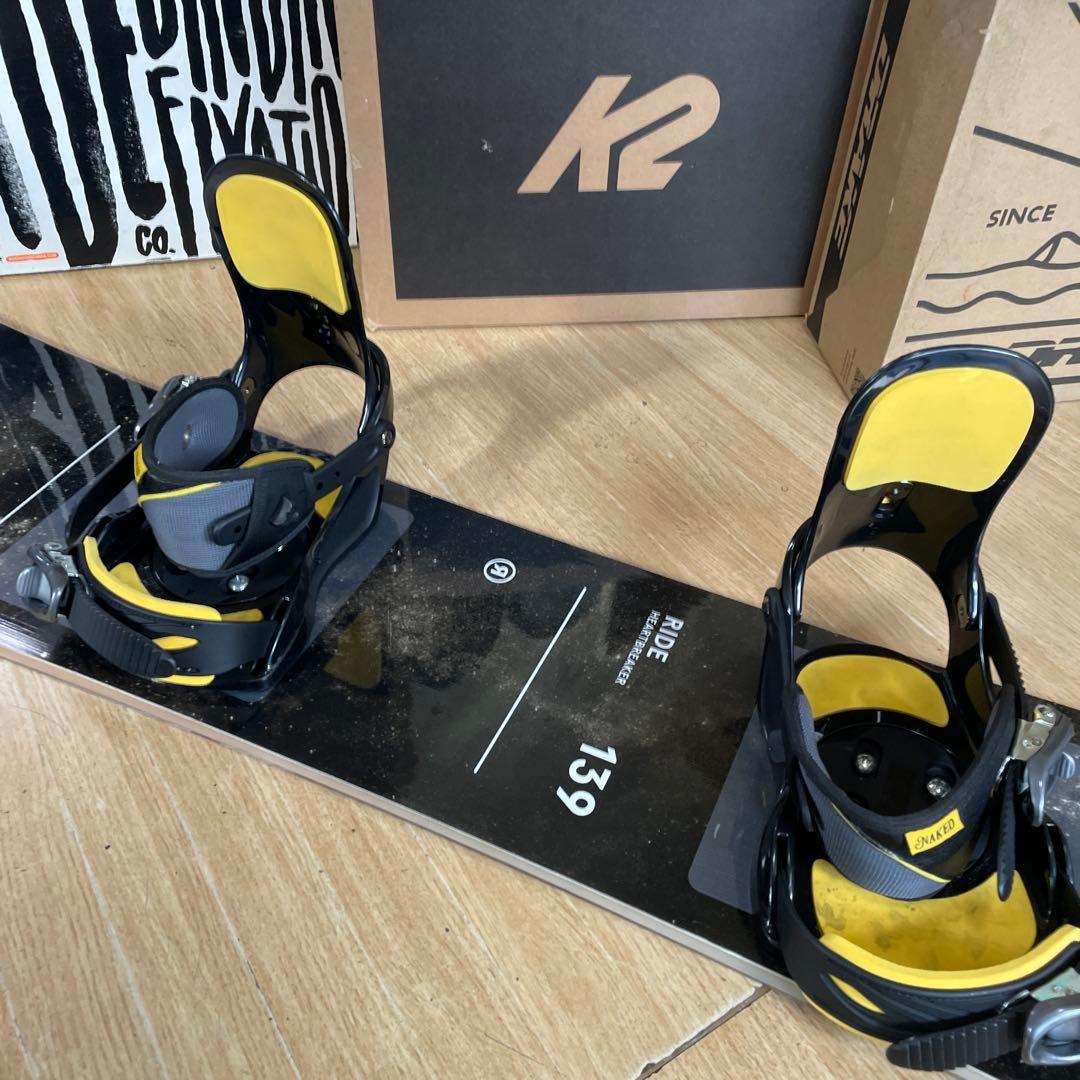 RIDE×IGNIO　ライド　バイン付スノーボードセット　139㎝キッズお勧め◎